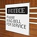 Wall Mount Acrylic Sign Holder with Tape Adhesive for Office, Home, Store, Restaurant, No Drilling - Horizontal (5x7)