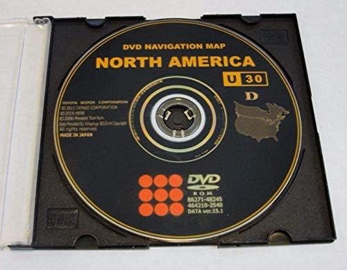 Toyota Lexus Gen 4 Navigation Latest 2015-2016 Map Update DVD U30 Version 15.1 North America (Latest Version Released)