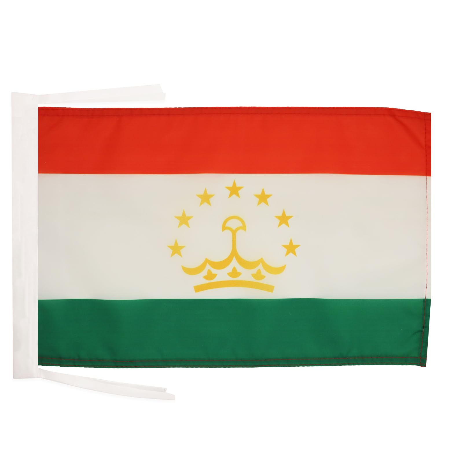 AZ FLAG - Tajikistan Flag - 18'' x 12'' - 100% Polyester Tajik Small Banner with Two Cords - Fade Resistant - Vivid Colors - 18x12 in - 45x30 Cm — image 1
