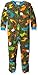 Peas & Carrots Boys' Big Micro Fleece Footed Blanket Sleeper, Dinosaurs, 4T