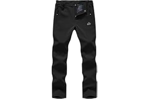 YSENTO Women's Fleece Lined Pants Winter Snow Ski Waterproof Insulated Softshell Hiking Mountain Pants