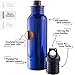 BottleKeeper 1.0 The Original Stainless Steel Bottle Holder and Insulator to Keep Your Beer Colder, 12 oz, Blue