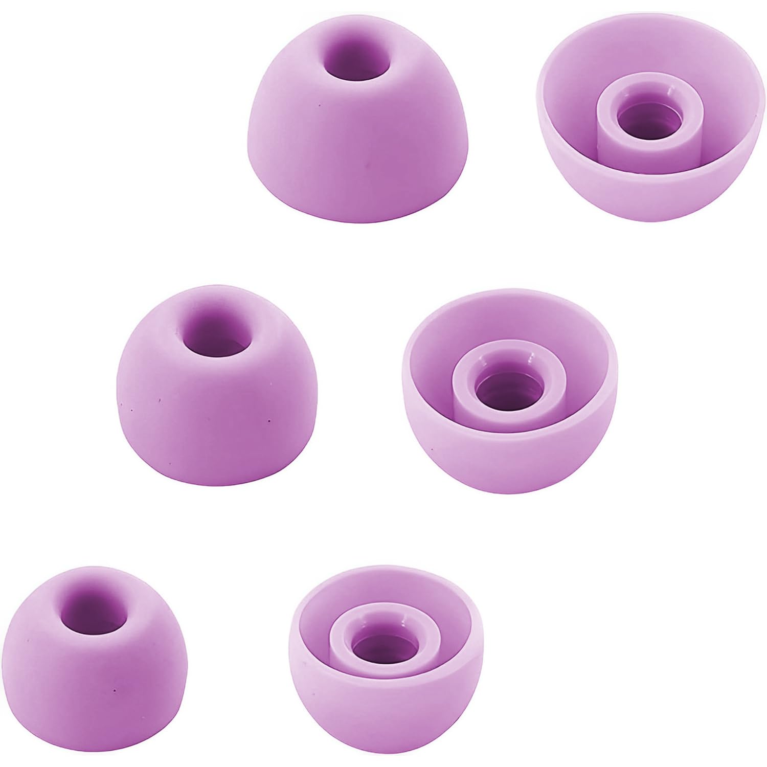 Aiivioll 6pcs Silicone Ear Tips for Beats Fit Pro/Studio Buds In Ear Tips Eartips Replacement Buds S/M/L（Purple） — image 1