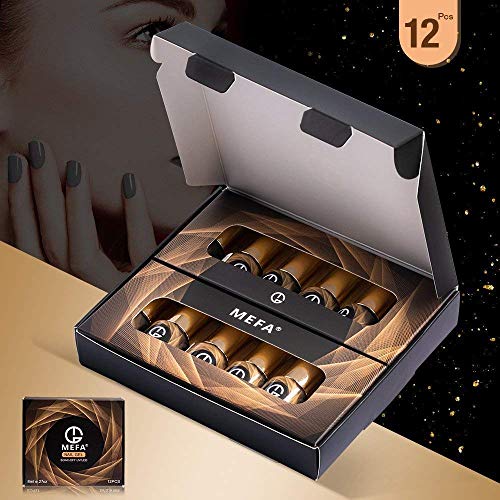 Gel Nail Polish Set - 12 Pcs 8ml Nude Gray Series Nail Art Gift Box, Soak Off Nail Art Manicure Varnish Set, Require LED UV Nail Dryer Lamp