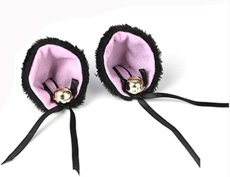 GOOTRADES 2 Pcs Fashion Cosplay Halloween Party Anime Costume Cat Fox Ears Hair Clip (6 Colors For Choice)