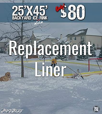 Amazon Com Nicerink Nrcs 25x45 Replacement Backyard Ice Rink