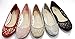 ANNA Walstar Women Basic Glitter Mesh Flat Slip on Shoes