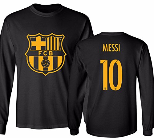 Barcelona Soccer Shirt Lionel Messi #10 Futbol Jersey Youth Long Sleeve T-shirt