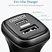 CHOETECH USB-C Car Charger, 18W Dual-Port USB Car Charger Quick Charge 3.0 Compatible with iPhone X/XS/XS Max/XR/8/8 Plus, Samsung Galaxy Note 9/8/S9/S8/S8 Plus, Google Pixel/XL, LG V30/G6, HTC 10