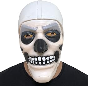Skull Trooper Cosplay Máscara Fiesta de Halloween Terror Mask Latex Scary Casco Mascarada Carnaval Atrezzo Disfraces Accesorios 