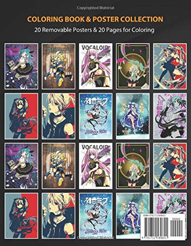 Coloring Book Poster Collection Vocaloid Miku Is The Name Of A Vocaloid Software Voicebank Devel Anime Manga Coloring Vocaloidwg Coloring Vocaloidwg 9781712589601 Amazon Com Books