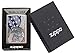 Zippo USA Flag with Eagle Brush Finish Chrome Pocket Lighter, Brushed Chrome Emblem (29508)