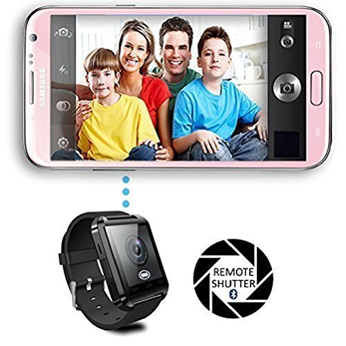 Colofan Smartwatch Luxury U8 Bluetooth Smart Watch WristWatch Phone with Camera Touch Screen for IOS Iphone Android Smartphone Samsung Smartphone (white)