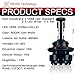 HIKARI LED Headlight Bulbs Conversion Kit -H13(9008),CREE (XHP50+XM-L2) 9600lm 6K Cool White,2 Yr Warranty
