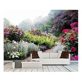 Morning Flowers On Nature Path Wall Decor
