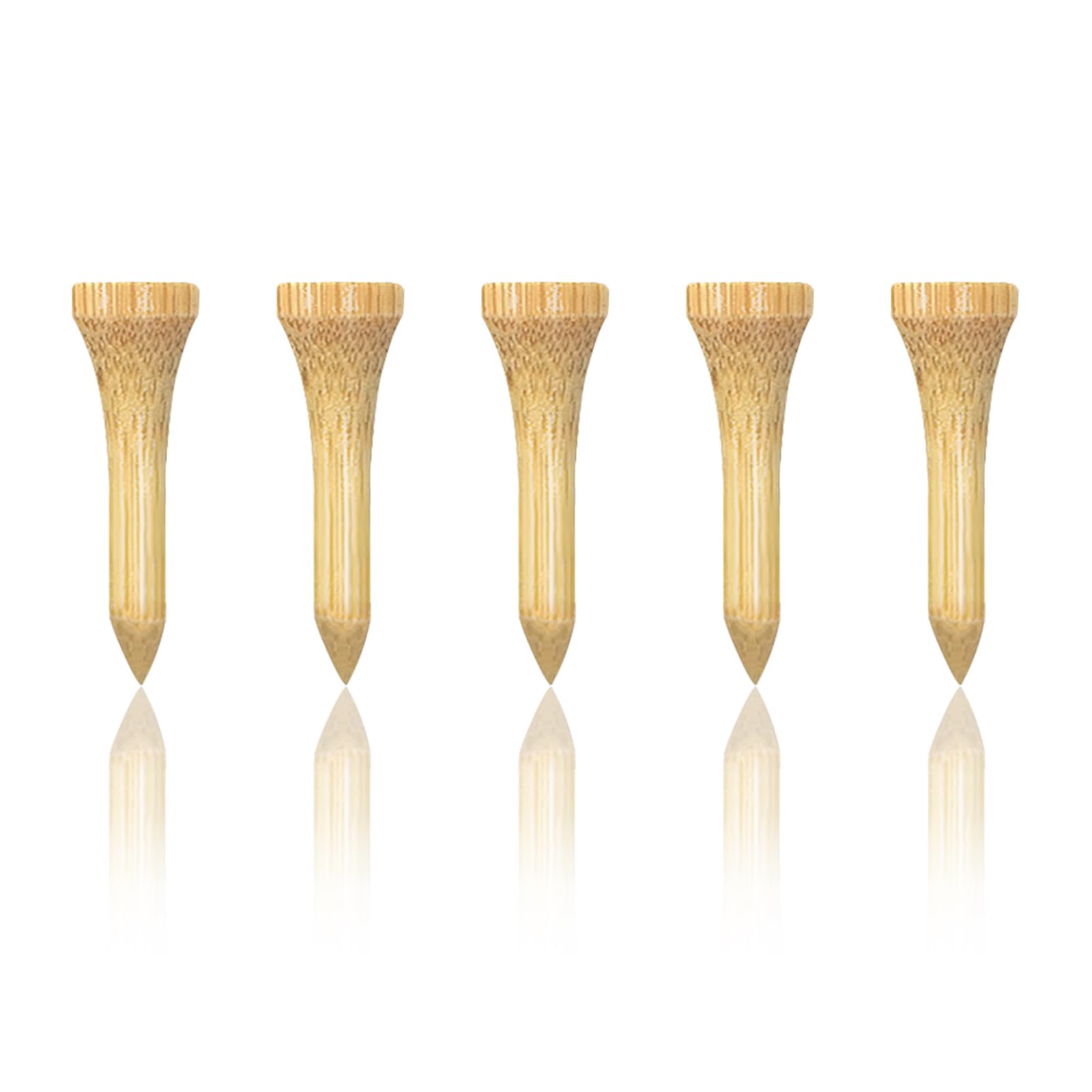 Zivisk Wooden Golf Tees 1-1/2 inch 100 Count, Short Golf Wood Tees(Natural,38mm)