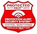 2 Home security alarm system signs with 6 matching weatherproof security system stickers