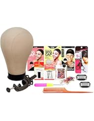Studio Limited Canvas Block Head DIY Wig Making Starter Kit 12pcs, Height 12