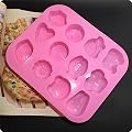 2015 Hot Sale Bakeware Cupcake Pizza Spot Supply 12 - Hole Animal Right Lower Turtle Silica Gel Cake Mold Boudin Jelly Hand Soap