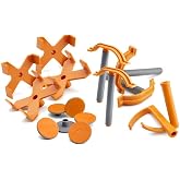 BORA Centipede Accessories Kit - X-Cups, Quick Clamps, Non-Slips | 4 X-Cups, 4 Quick Clamps, 6 Non-Slips, 2 Hooks - fits all Centipede Work Stands, sawhorse and folding table use