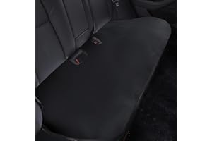 RuiYue Carry Custom Car Rear Seat Cushion for Tesla Model 3, Car Seat Cover, Premium Flannel Fabric, Soft and Non-Slip (Black, 1Pcs)