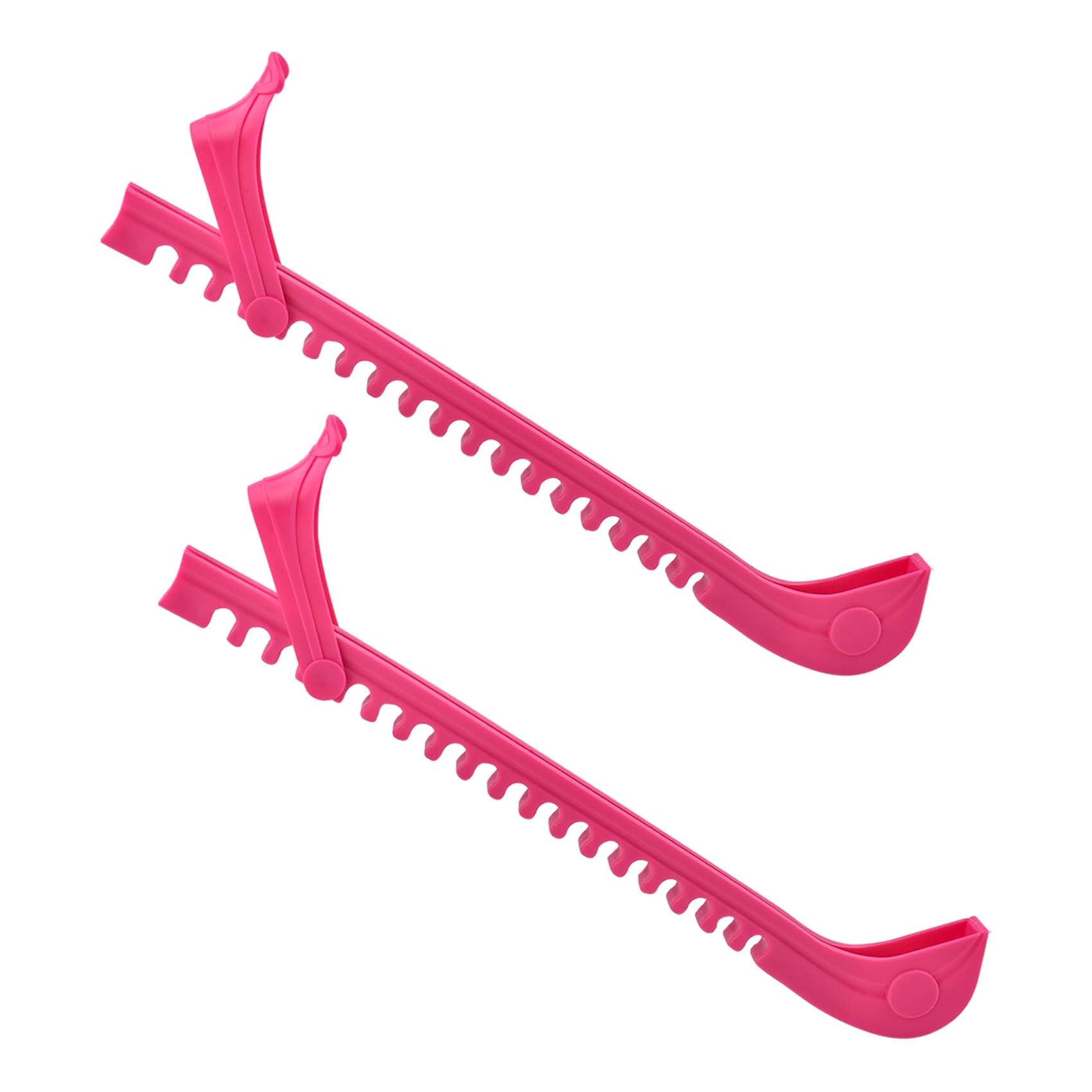 CUNTAUK Ice Skate Guards, Hockey Shoes Ice Skate Blade Covers, Adjustable Buckles Ice Skating Protector Figure Skate Guards Ice Hockey Accessories for Ice Skating Hockey Figure Skates (Red, Large)