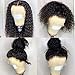 360 Lace Frontal Wigs 180% Density Water Wave Human Hair Wigs with Baby Hair for Black Women Natural Color 18inch