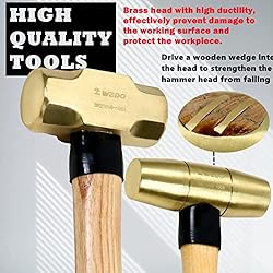 WEDO 5 Piece Hammer Set,3lb Sledge Hammer | 1-1/2lb