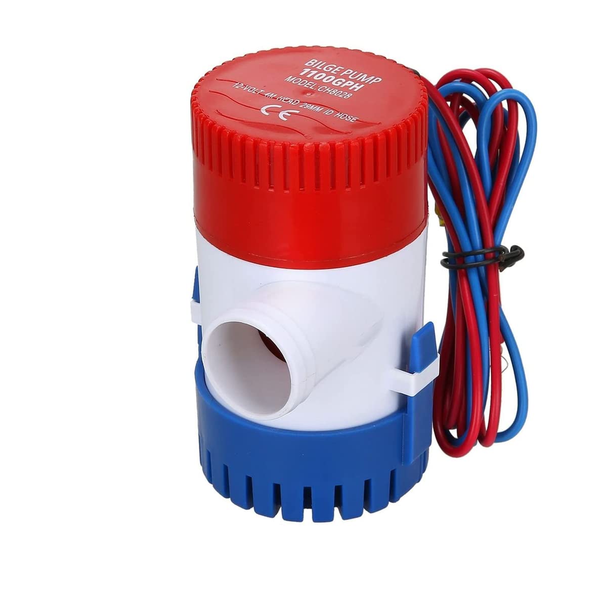 ZONADAH 12V Submersible Bilge Water Pump 1100GPH 29mm Electric Pumping Fresh or Sea Water for Caravan Camping Marine Fishing Boat Small Swimming Pool and Fountains