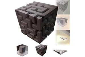 3D Wall Art Optical Illusion Corner Wall Decal,Wall Art That Reshapes Reality,Stereoscopic Cube Sticker,Large Removable Peel 