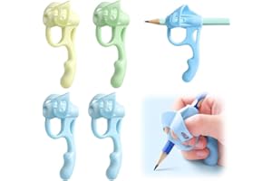 TAPHYLEO 4PCS Pencil Grips for Kids Handwriting,Silicone Pencil Holder Pencil Gripper Holder Comfortable Pencil Grippers,Pen Writing Aid Tool for Kids Preschools Students (Boys)