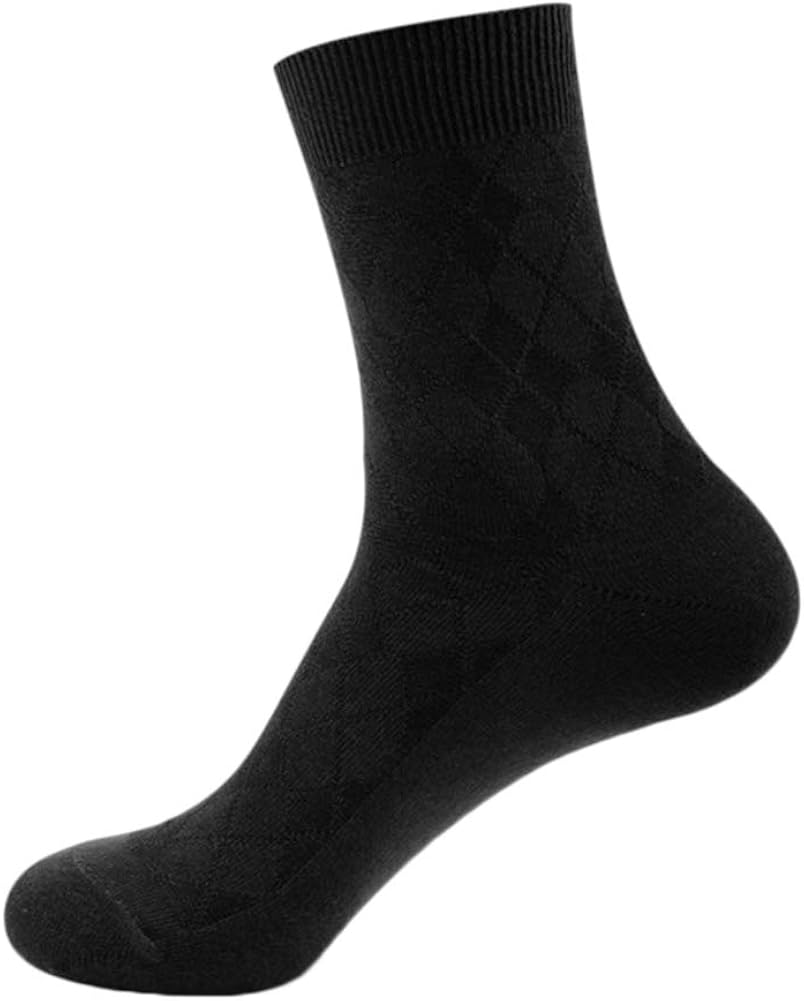 Mens Padded Breathable Cotton Walking Hiking Socks for Summer(5 Pairs