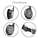 Hiearcool L-1 Bluetooth Headphones, Wireless Active Noise Cancelling Headphones with Built-in Mic, HiFi Stereo Over-Ear Headset for All 3.5 mm Jack Devices- Iron Grey