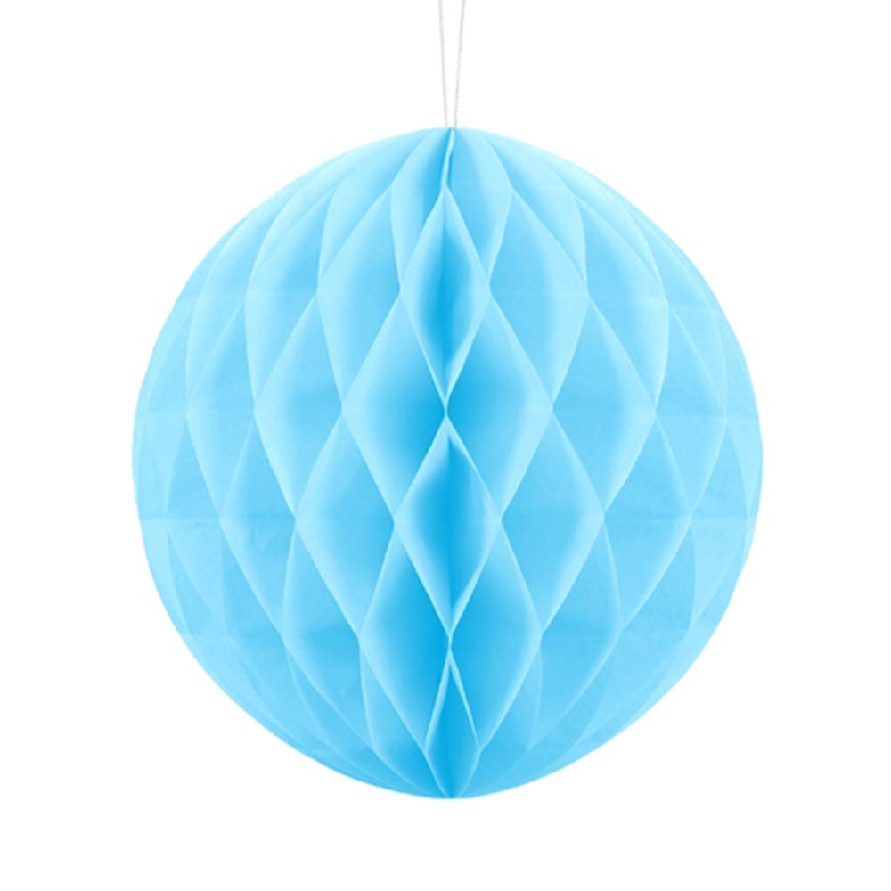 PartyDeco Honeycomb Set of 1 Diameter 20 cm Light Blue