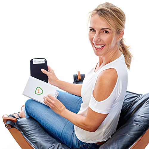 SYB Phone Pouch, Cell Phone EMF Protection Holster Sleeve for Phones up to 3.25" Wide with Belt Hoop (Green, Extra Large)