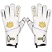 FitsT4 Goalie Goalkeeper Gloves with Fingersaves & Super Grip Palms Soccer Goalkeeper Gloves for Youth, Adult