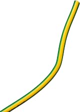 Merriway 6.0mm Earth Cable 6491X Yellow Green 5m Single Core Round view 2