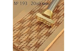DandS ltd Leather Stamp Tool, Rope Knot, Professional Steel Craft Tool for Leatherworking, Embossing, Carving & Stamping Leather Projects, Belts, Wallets & DIY Projects Compatible with Mallet #193