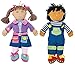 Excellerations Boy and Girl Dressing Dolls Preschool, Lacing Educational Toy - Set of 2 (Item # Duo)