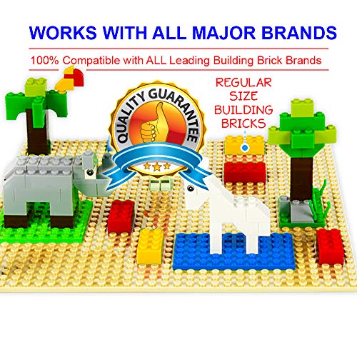Brickyard Building Blocks Lego Compatible Baseplate Pack of 4 Large