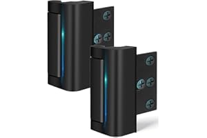 CRANACH 2 Pack Home Security Door Lock for Front Door Reinforcement Lock Kids Safety Child Proof High Security Door Lock for Top of Door Latch Extra Flip High Night Lock for Swinging Inward Door Safe Defend