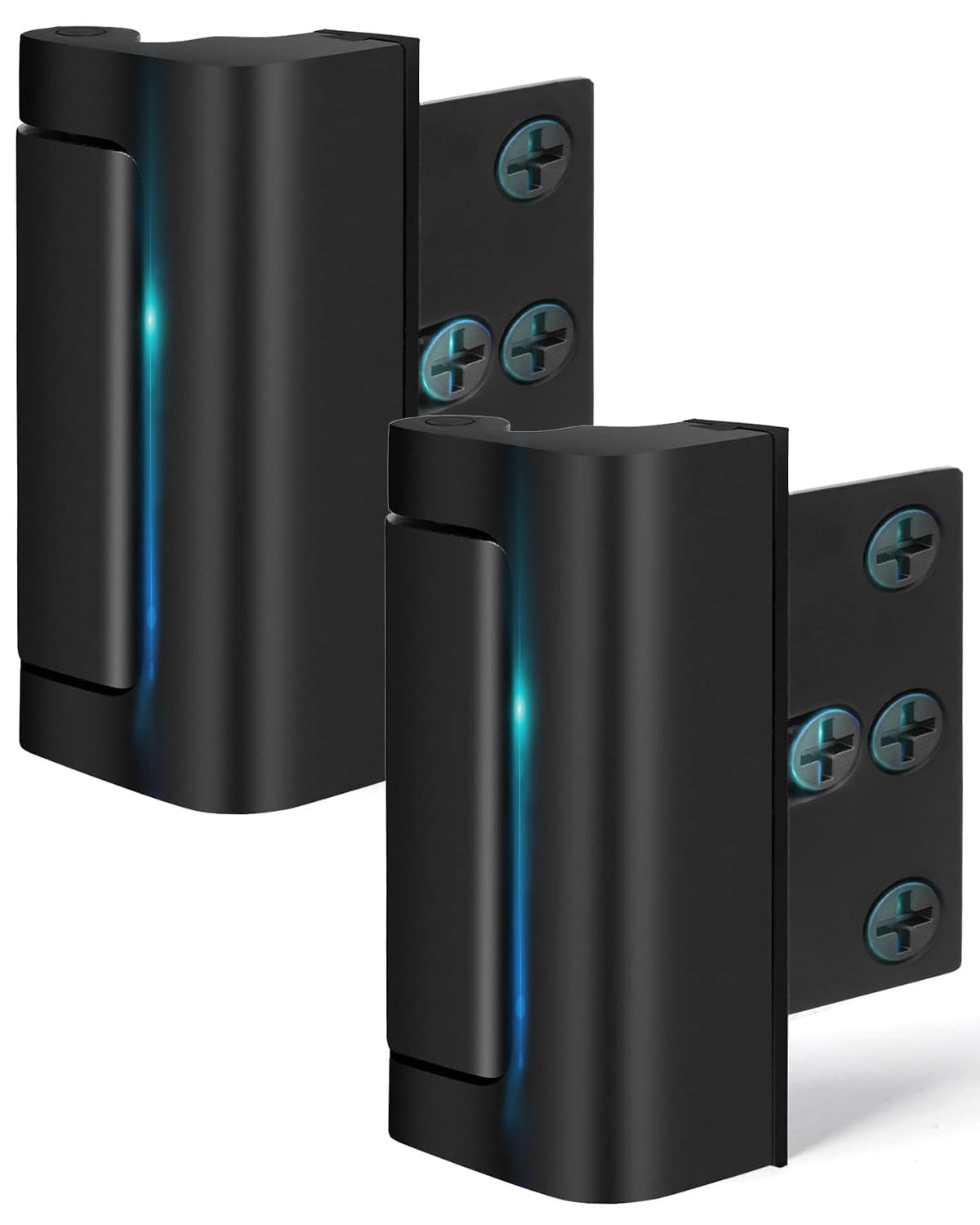 Photo 1 of 2 Pack Home Security Door Lock for Front Door Reinforcement Lock Kids Safety Child Proof High Security Door Lock for Top of Door Latch Extra Flip High Night Lock for Swinging Inward Door Safe Defend