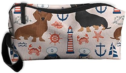 SDTTYHNM Travel Bag Cosmetic Bags Brush Pouch Nautical Doxies Portable Makeup Bag Zipper Wallet Hangbag Pen Organizer Carry Case Wristlet Holder