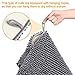 Vdomus Soft Microfiber Shag Bath Rug, Extra Absorbent Comfortable, Anti-Slip,Machine-Washable Large Bathroom Mat (Grey 47'' X 26'')