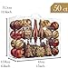 Valery Madelyn 50ct Woodland Shatterproof Christmas Ball Ornaments Decoration Red Brown,2.76Inch-7.09 Inch for Christmas Tree Decorations Included