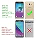 LeYi Compatible with Galaxy Sky Case,Galaxy J3V / J3 V/Amp Prime / J3 (2016) / Express Prime/Sol Case with Glass Screen Protector, Girls Glitter Bling Heavy Duty Case for Samsung Galaxy J3 TP Mint