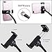 B-Land Cell Phone Holder with Selfie Ring Light for Live Stream, Flexible Mobile Phone Clip Holder Lazy Bracket Desk Lamp LED Light for Bedroom, Office, Kitchen, Bathroom (Black)