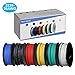 6 Colors (32.8ft Each) Hook Up Wire Kit (Stranded Wire Kit) 26 AWG UL3239 Approved, 7 Gauge Felexible Silicone Rubber Insulated Wire Tinned Copper, 300V Cables Electronic Cable Electrical Wire