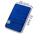 FINDNEW Non-Slip Memory Foam Bath Mat Stripe Style Soft Touch Microfiber Bathroom Rugs with Non-Skid Bottom,Absorbent&Comfortable,Quickly Drying (Royal Blue, 20