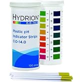 Micro Essential Lab 9800 Plastic pH Test Strips, 0.0 - 14.0 pH 1 Vial of 100 strips